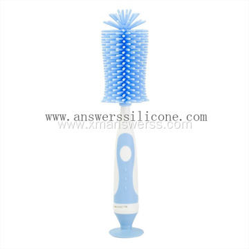 High Temperature Rotating Silicone Bottle Cleaning Brush